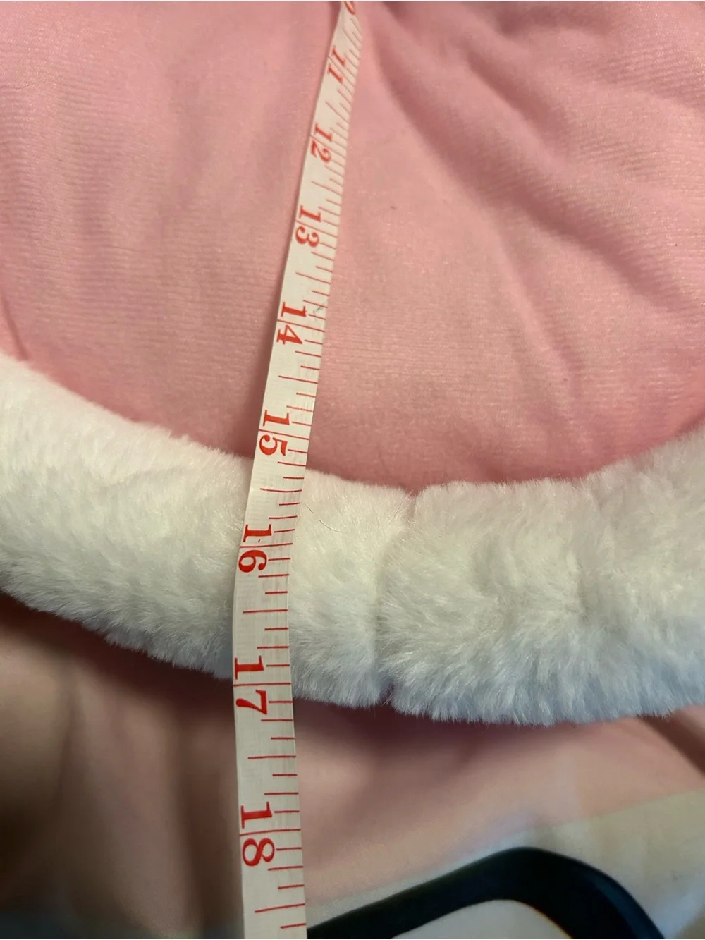Pink Plush Cat Cave Bed with Bow - Brand: